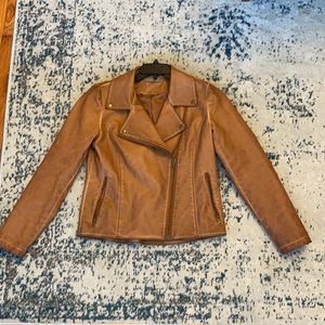 Bagatelle Camel Faux Leather Jacket